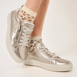 Tamaris - 83707 Comfort Side Zip Trainers Light Gold